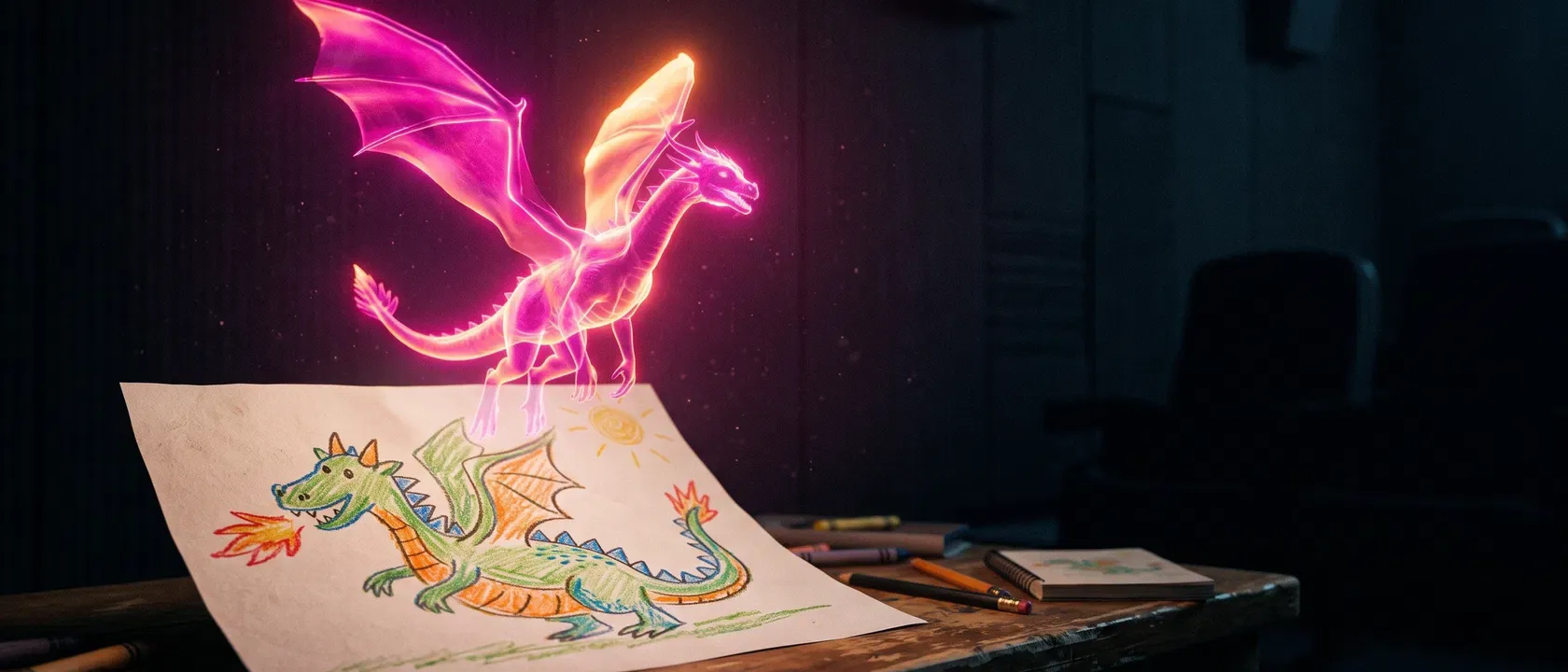 Imagen ilustrativa generada con IA: Cómo animar dibujos con IA: del papel a la animación sin perder tu estilo